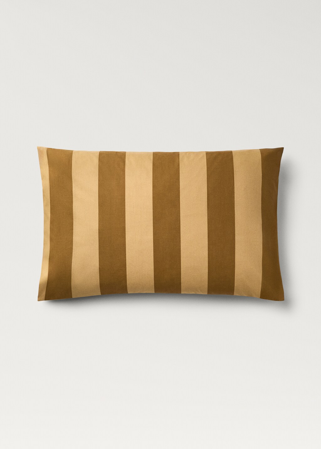 Cotton percale striped pillowcase, 50x75 cm - Pink