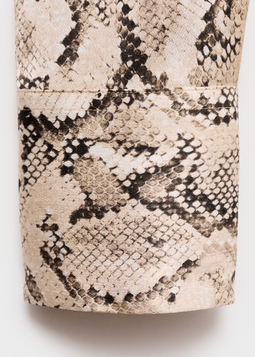 Satin print shirt - Ecru