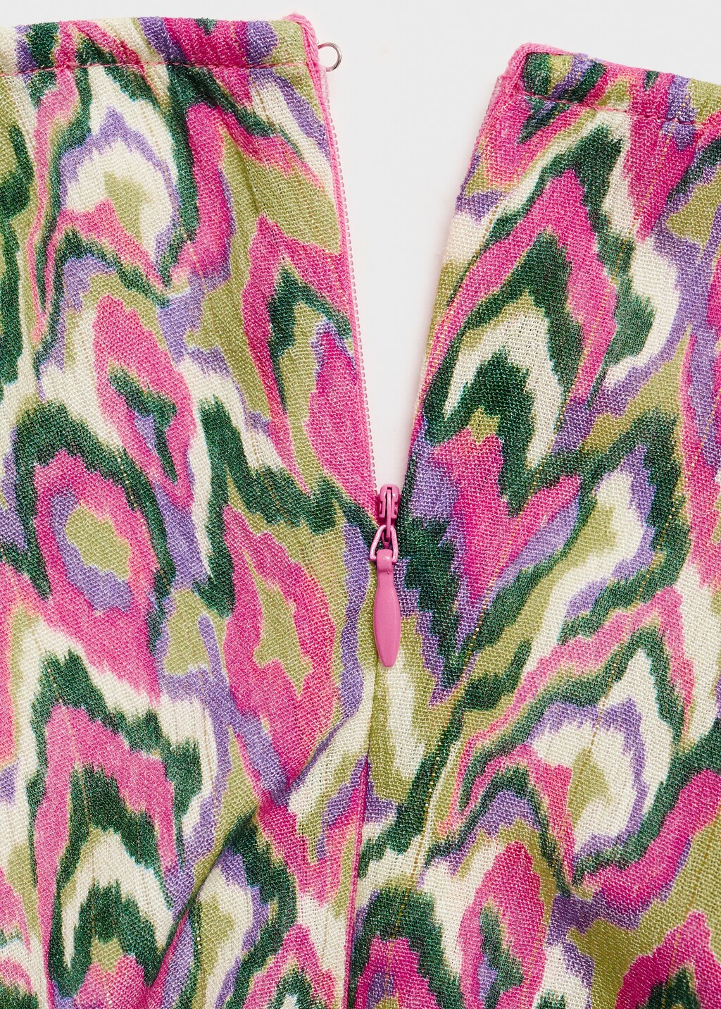 Printed bow dress - Lime