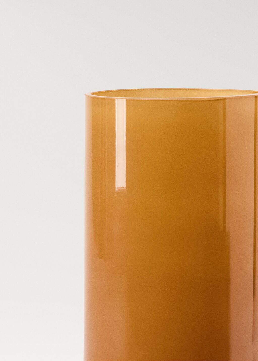 Cylindrical glass vase - Pink