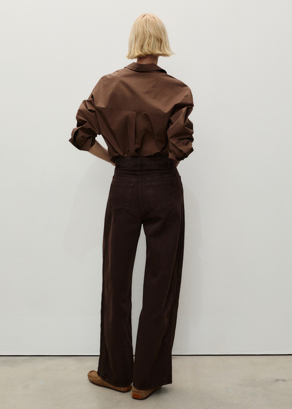 High-rise balloon jeans - Medium Blue