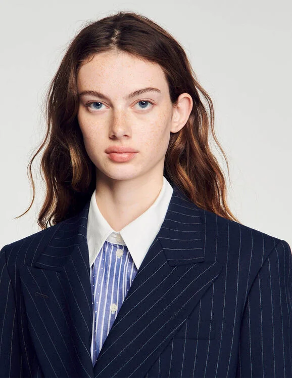 Stripy suit jacket