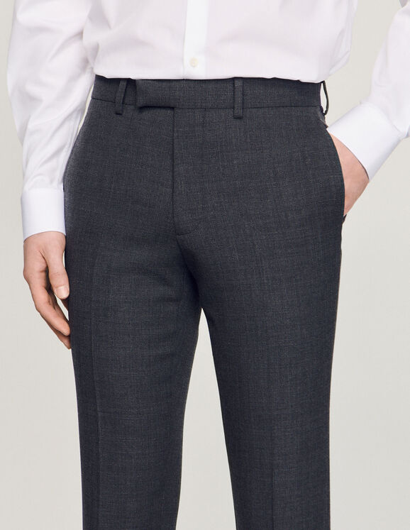 Wool suit pants
