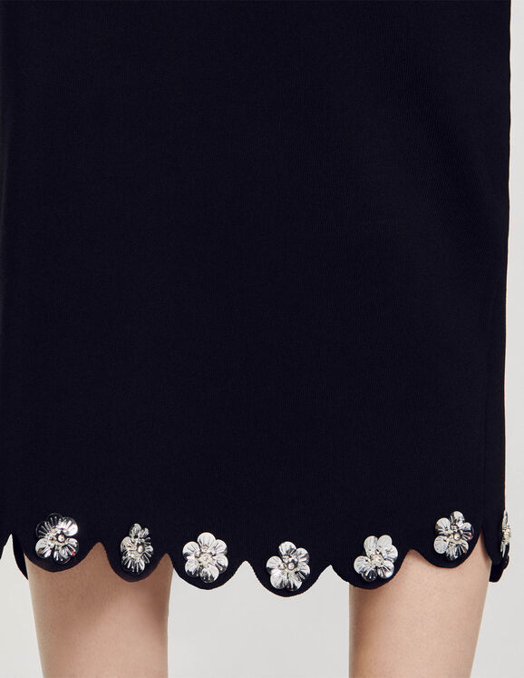 Long knit skirt