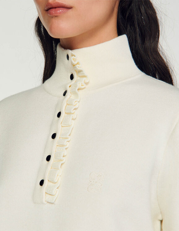 High-neck jumper