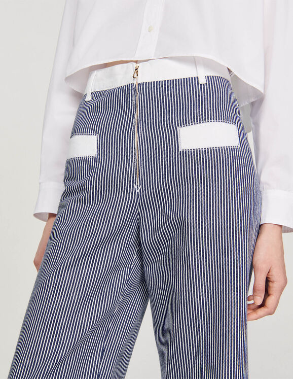 Striped trousers