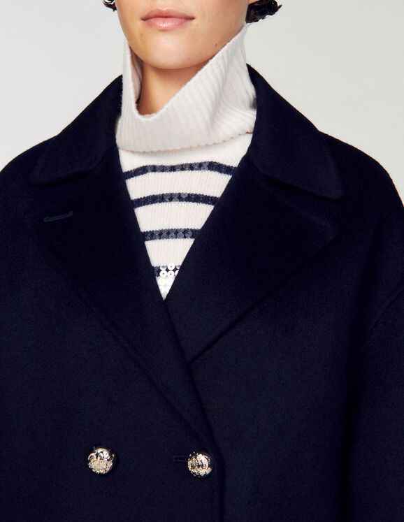 Double-breasted pea coat