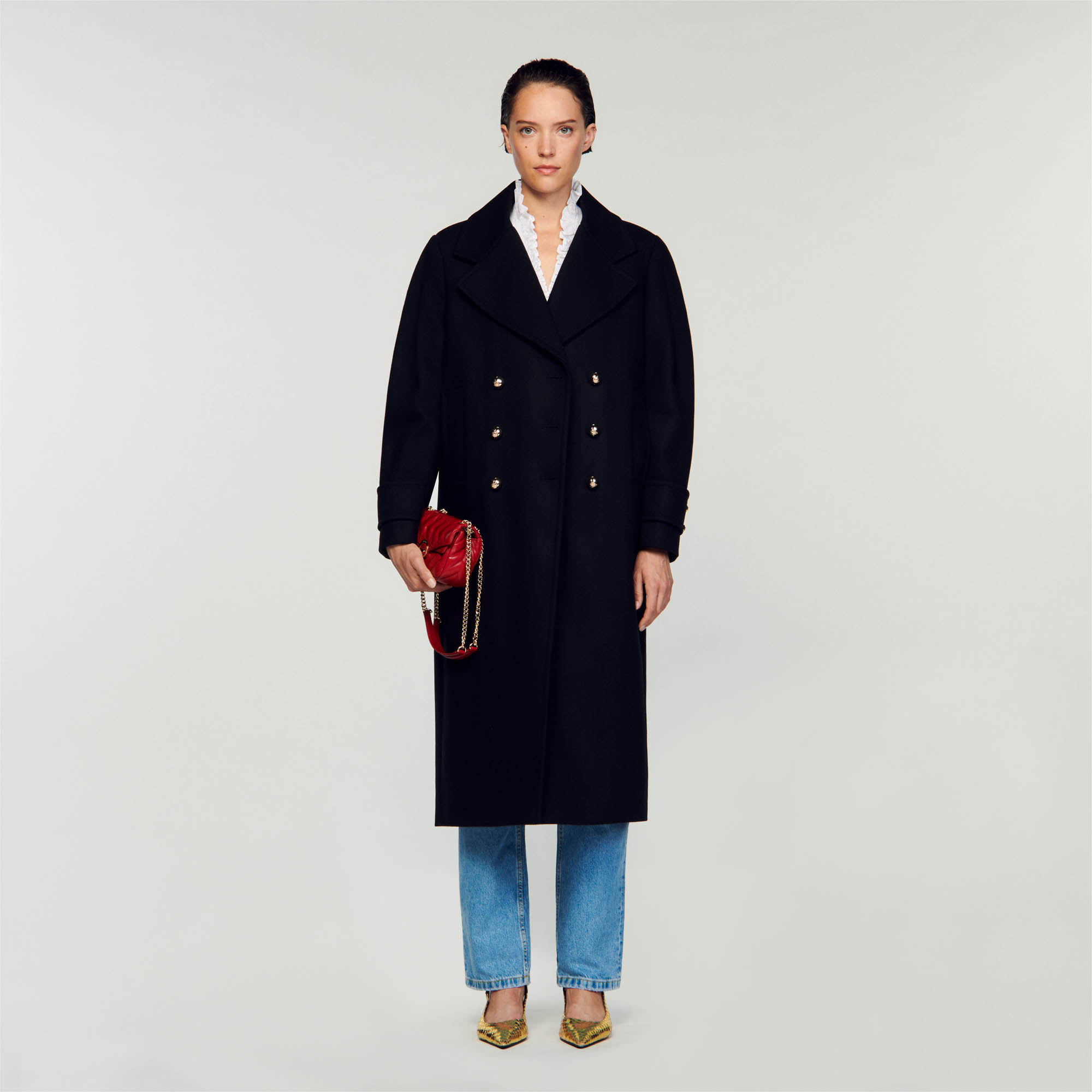 Lapel collar coat