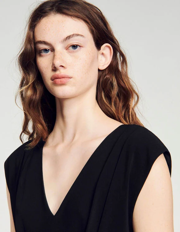 Pleated playsuit