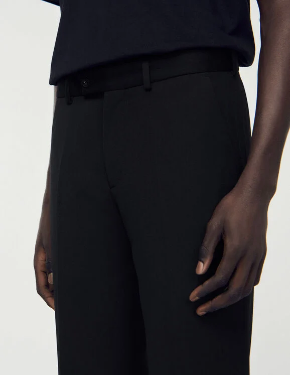 Wool blend pants