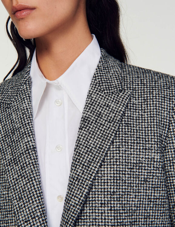 Houndstooth blazer
