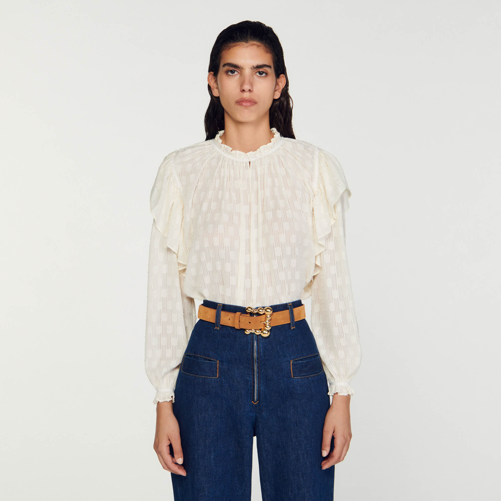 Suede belt