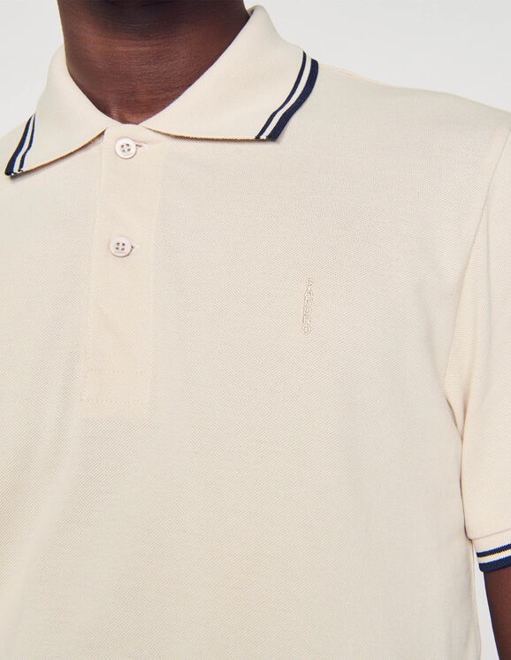 Cotton piqu&eacute; polo shirt