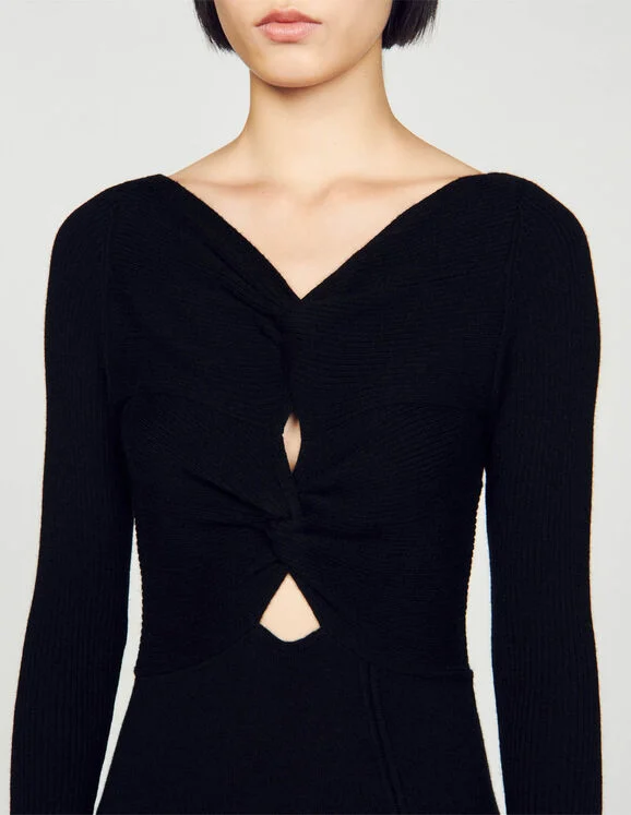 Cable knit dress