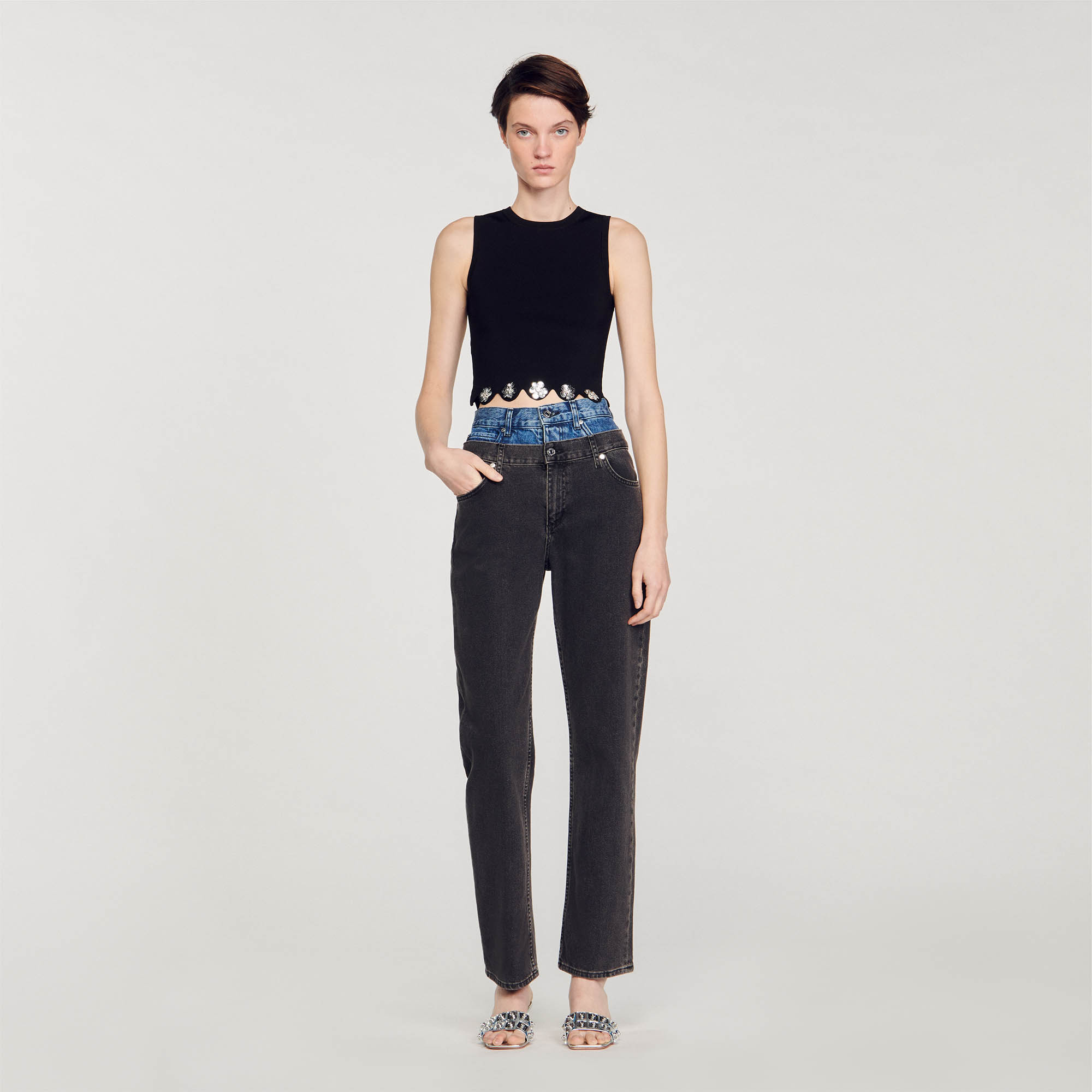 Knit crop top