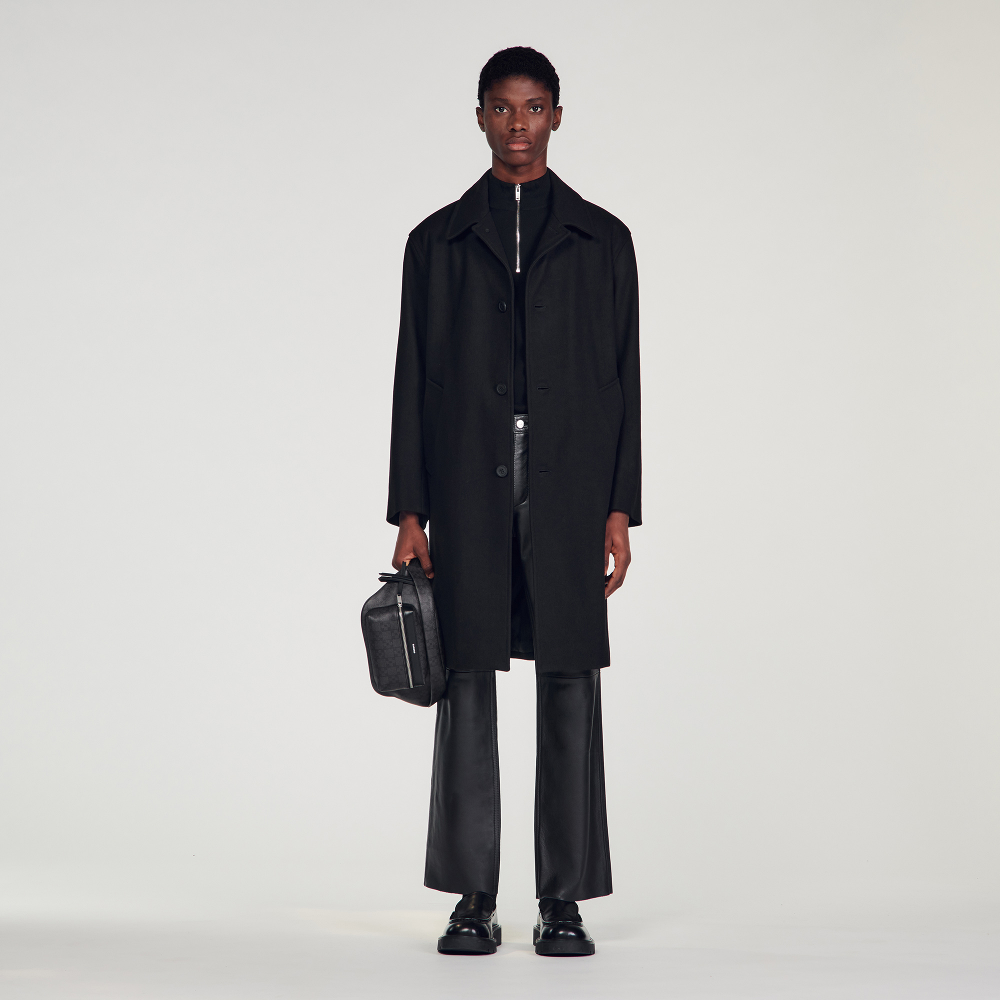 Wool and cashmere coat