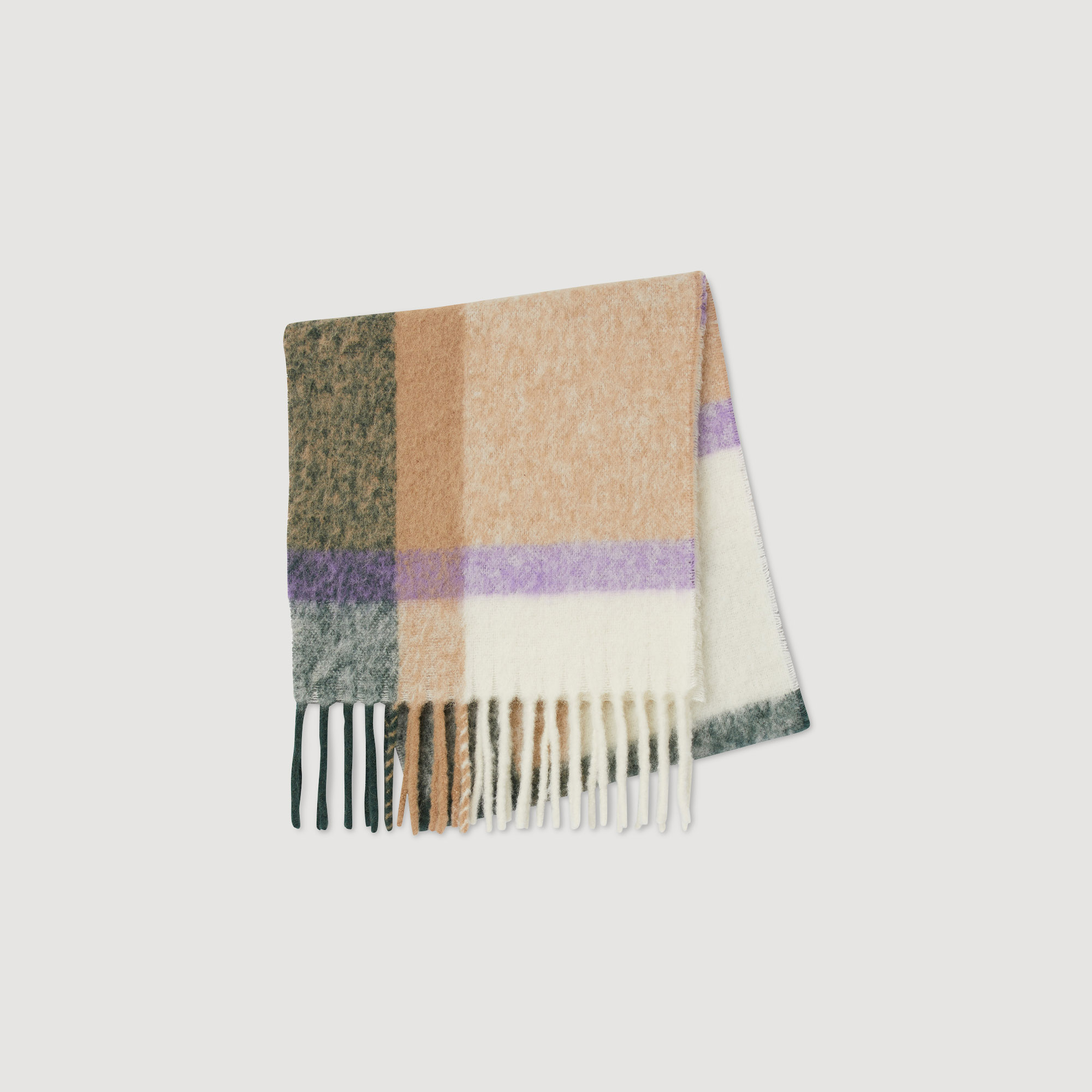 Checked scarf