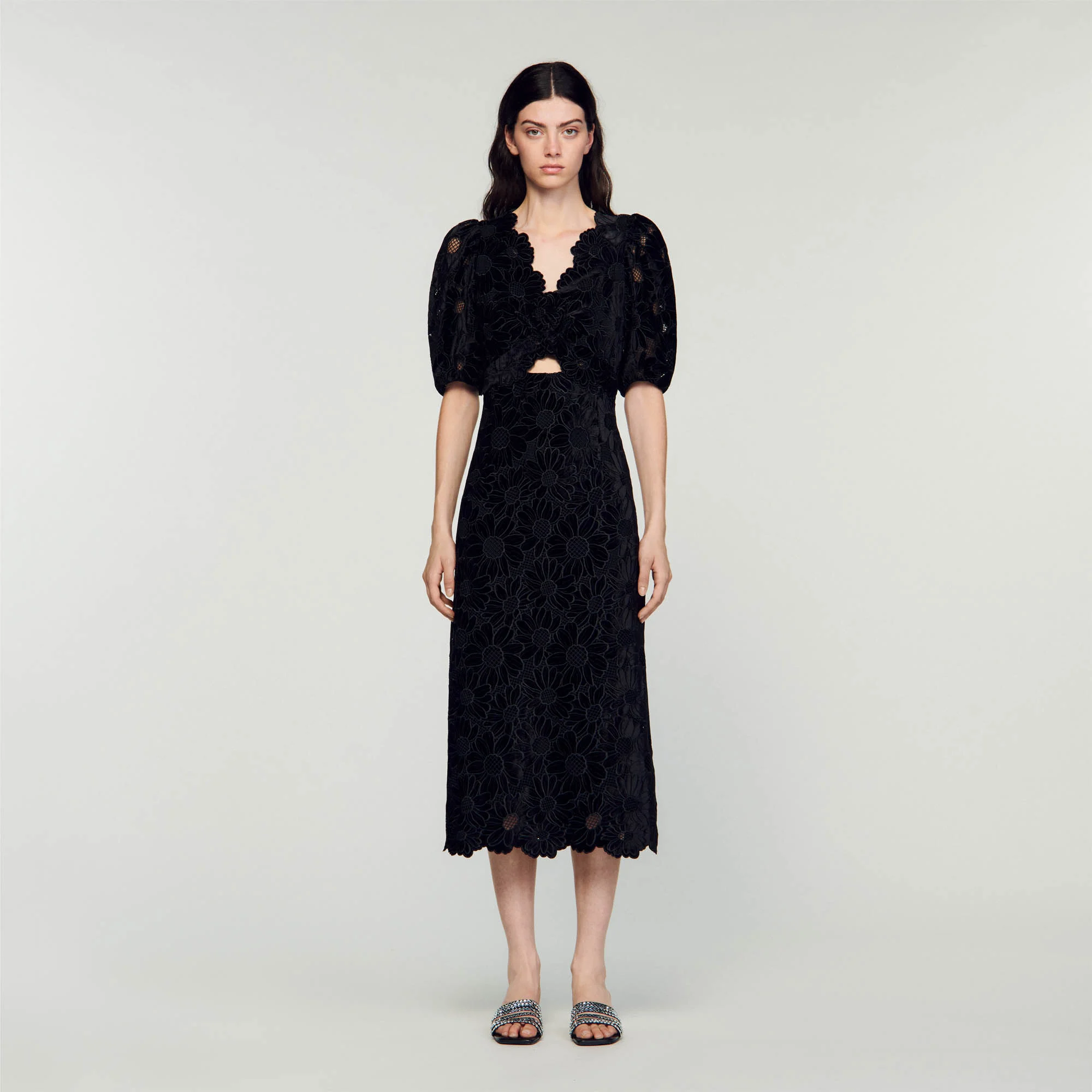 Velvet maxi dress