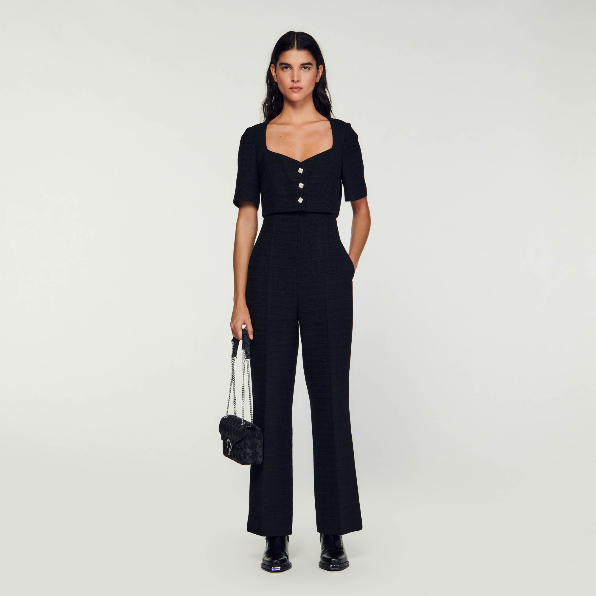Tweed jumpsuit