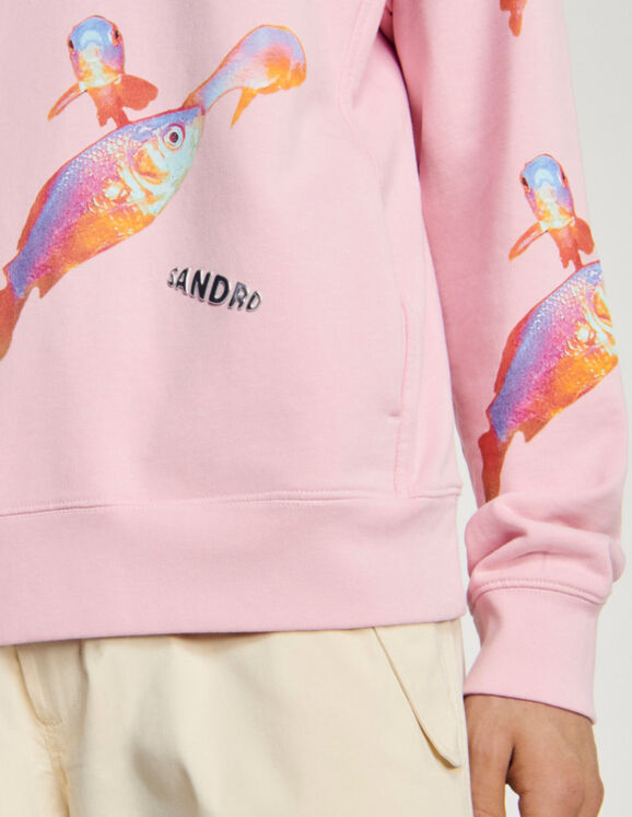 Hooded printed sweatshirt