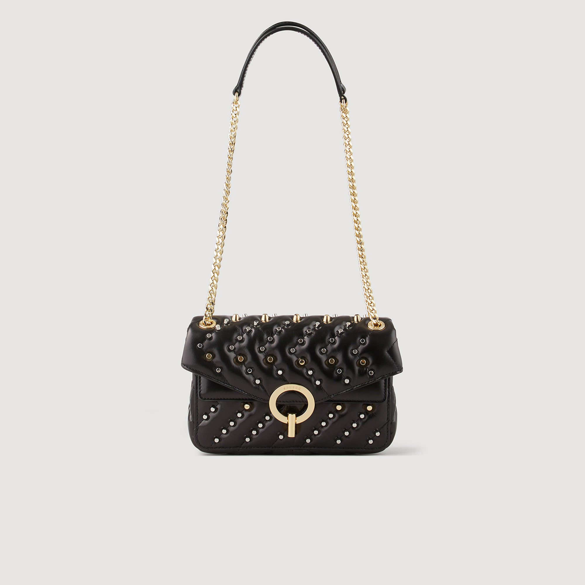 Small studded leather Yza bag