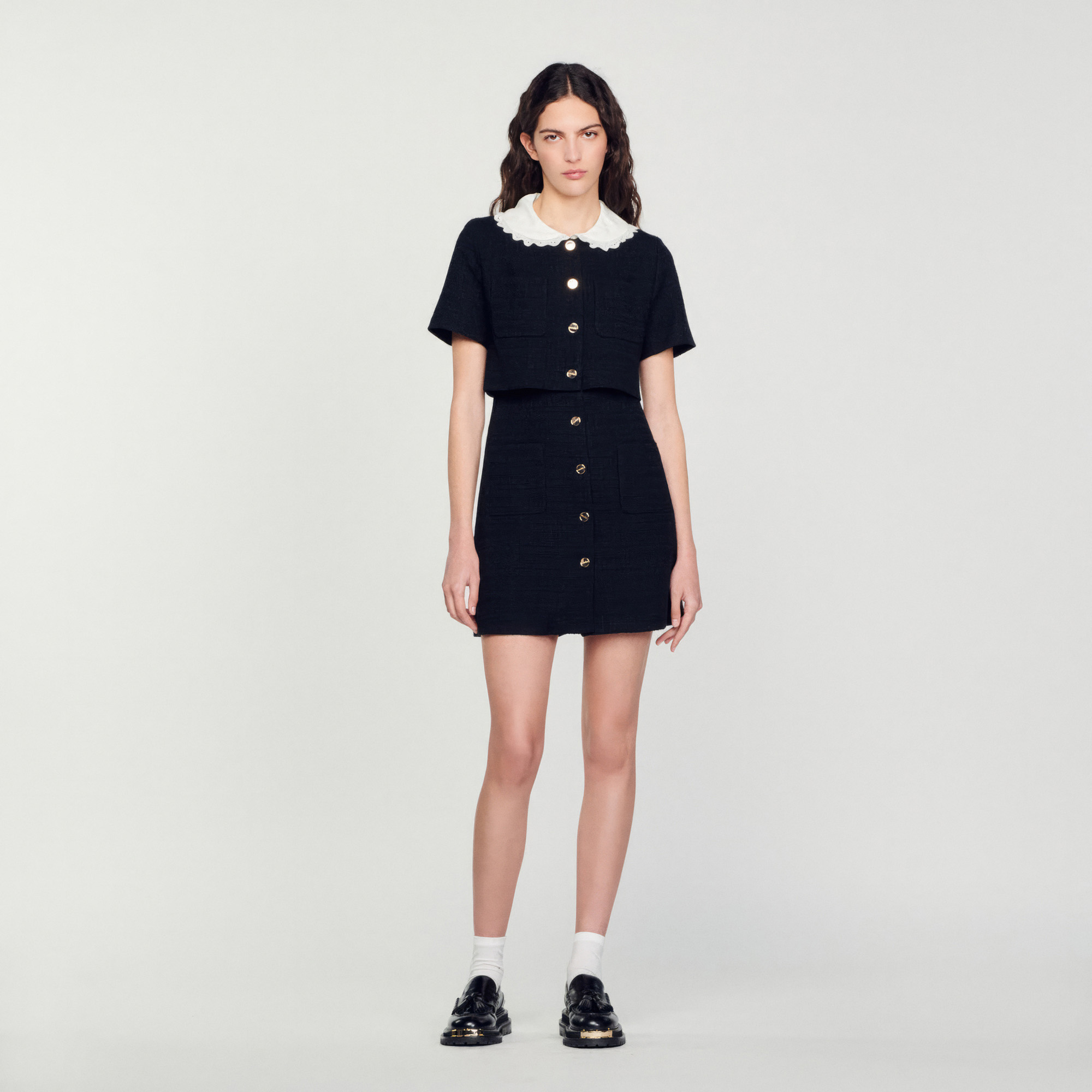 Short tweed dress
