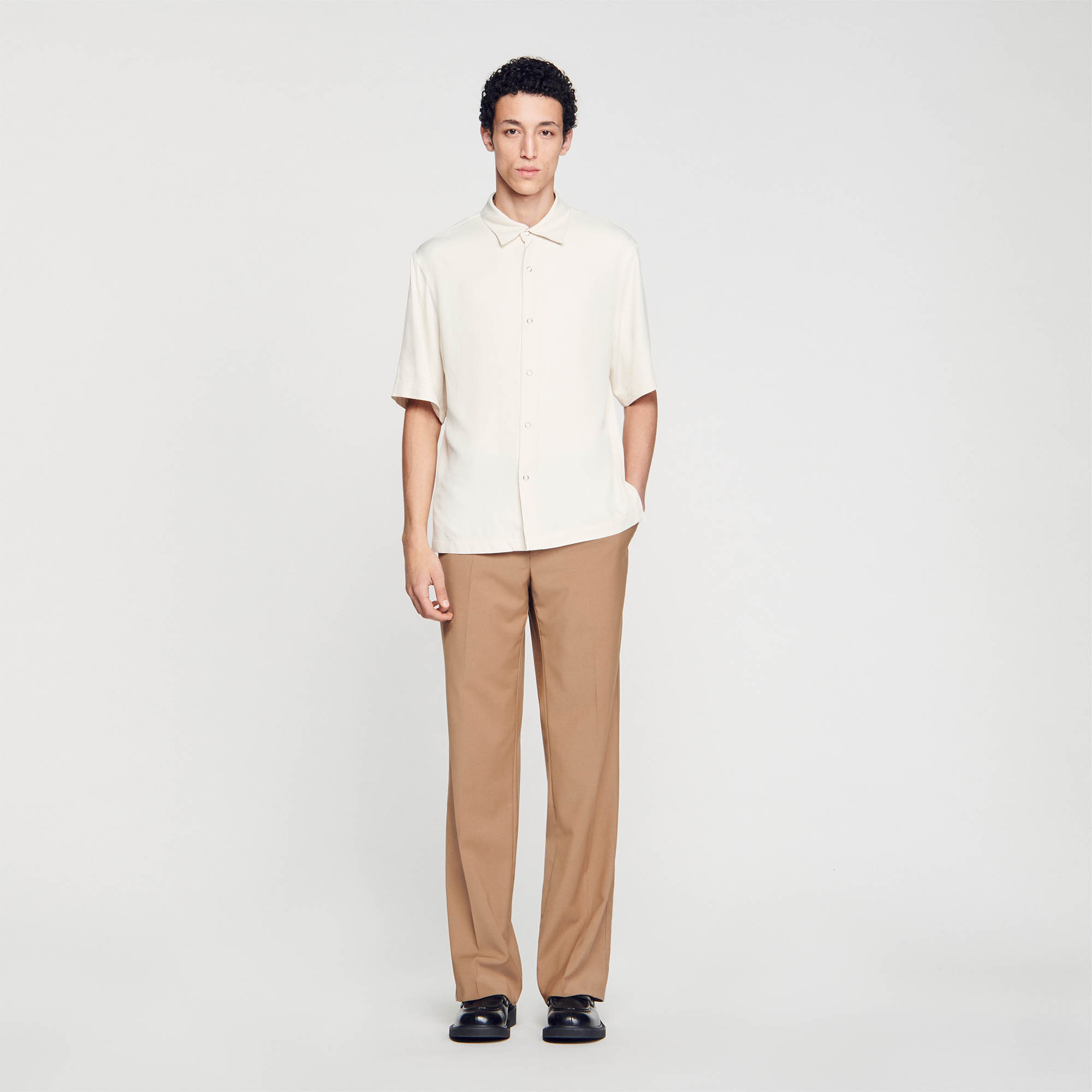 Button-front shirt