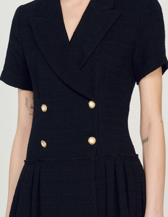 Short tweed coat dress