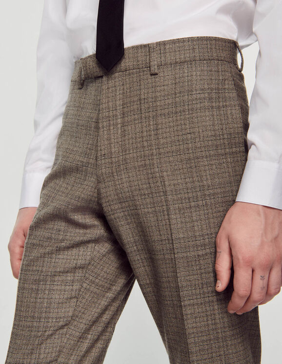 Wool suit pants