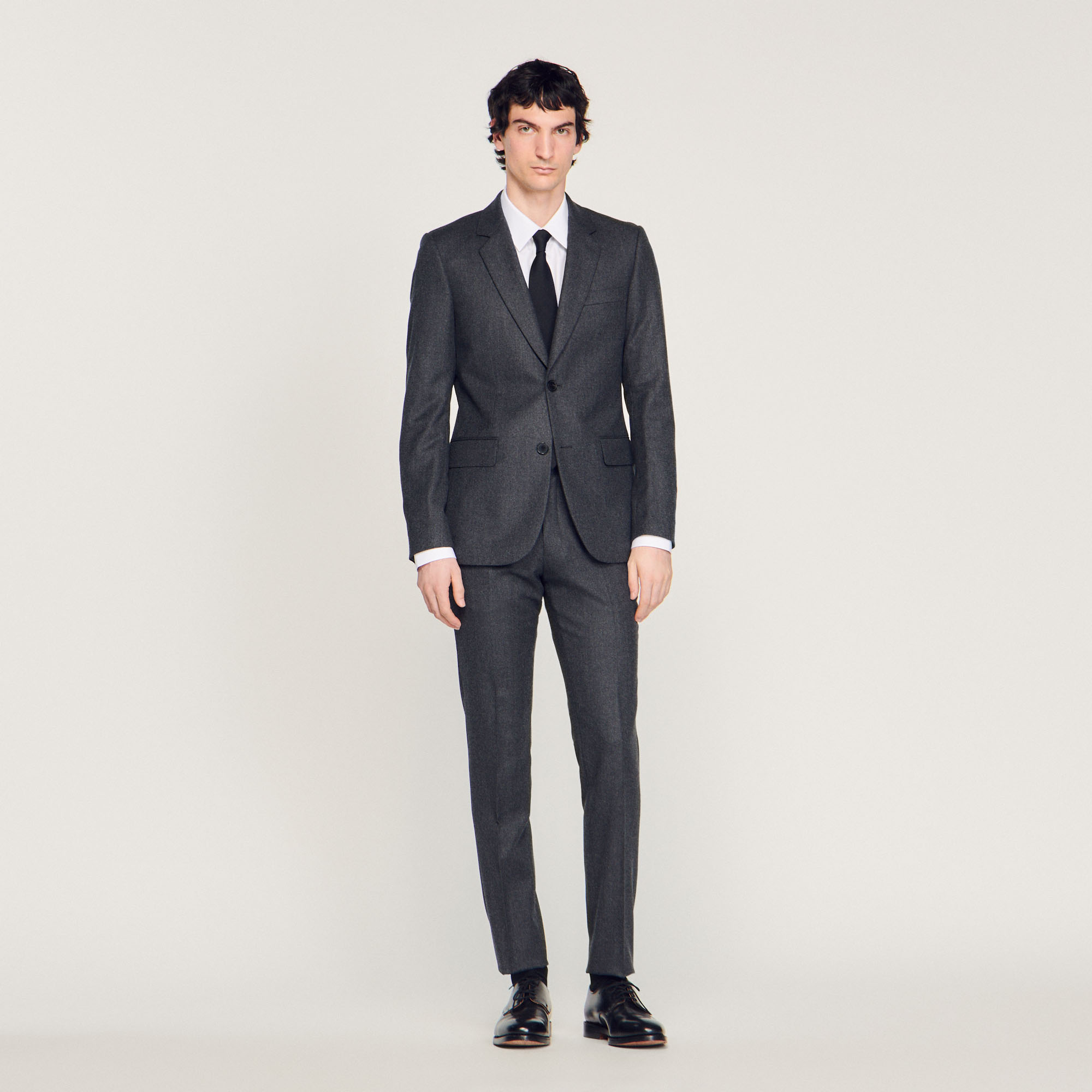 Flannel suit jacket