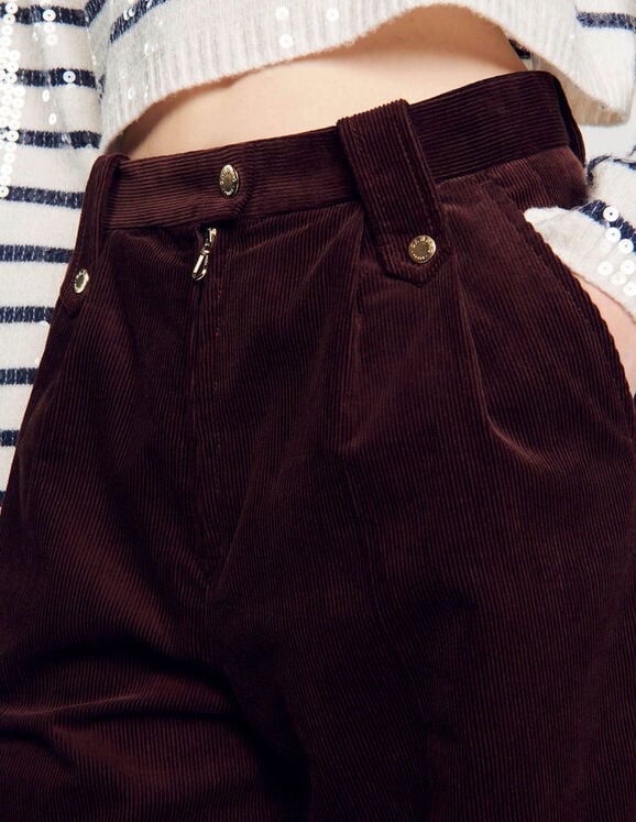 Velvet cargo pants