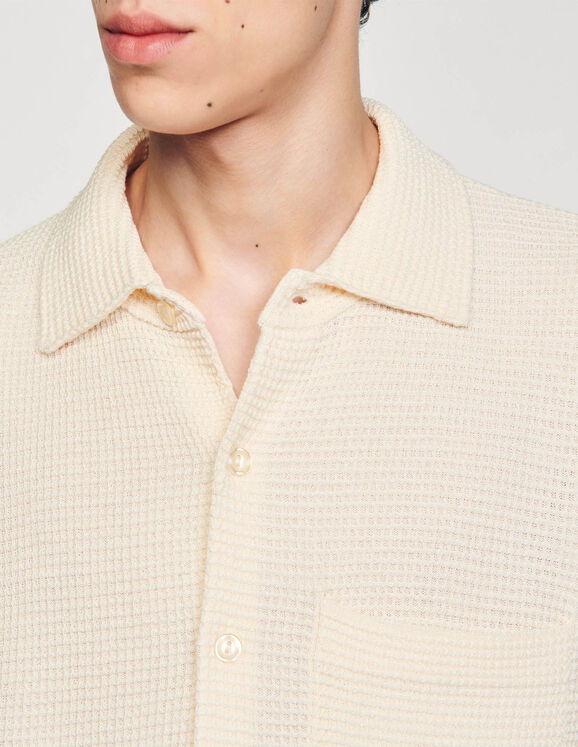Oversized knit shirt