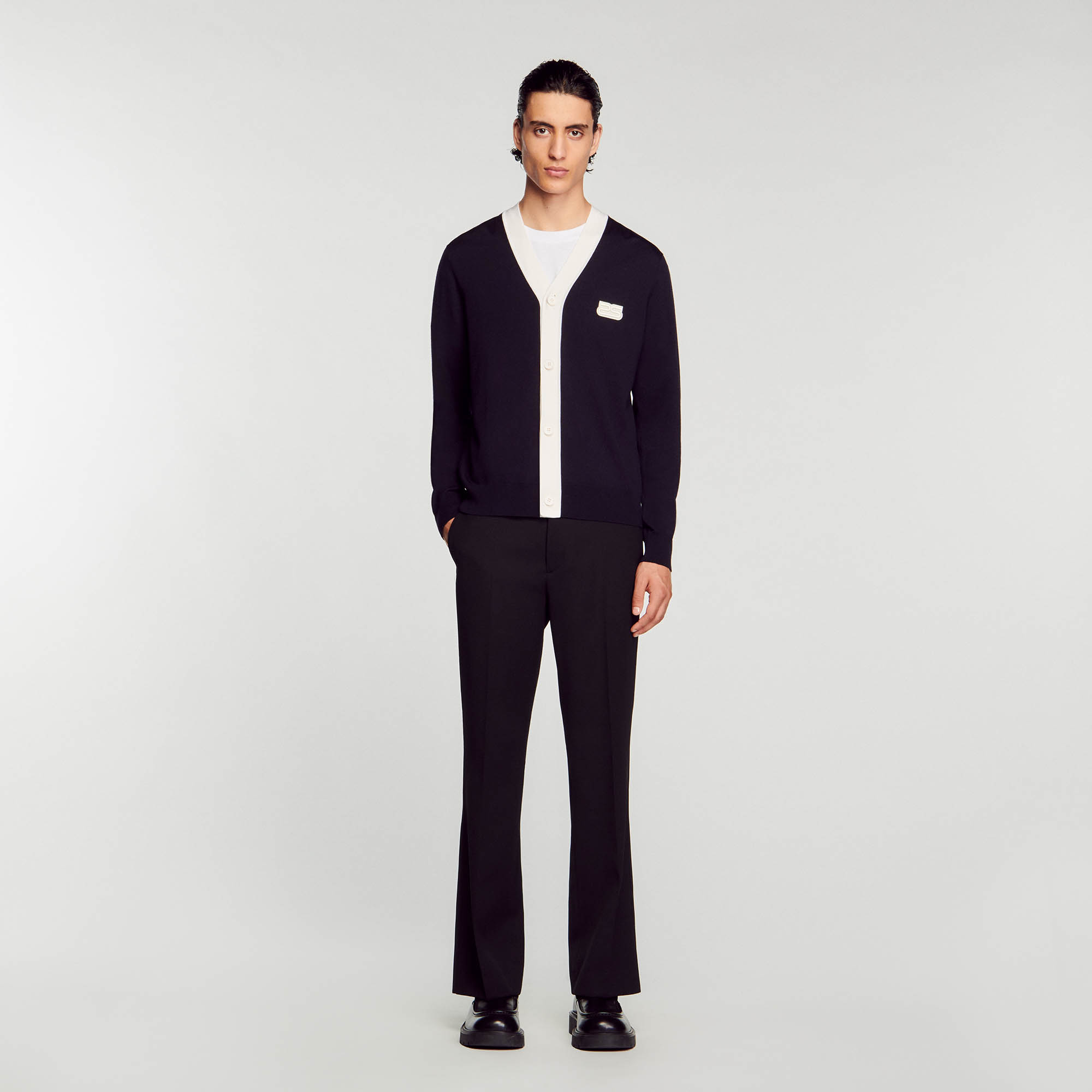 Fine knit cardigan