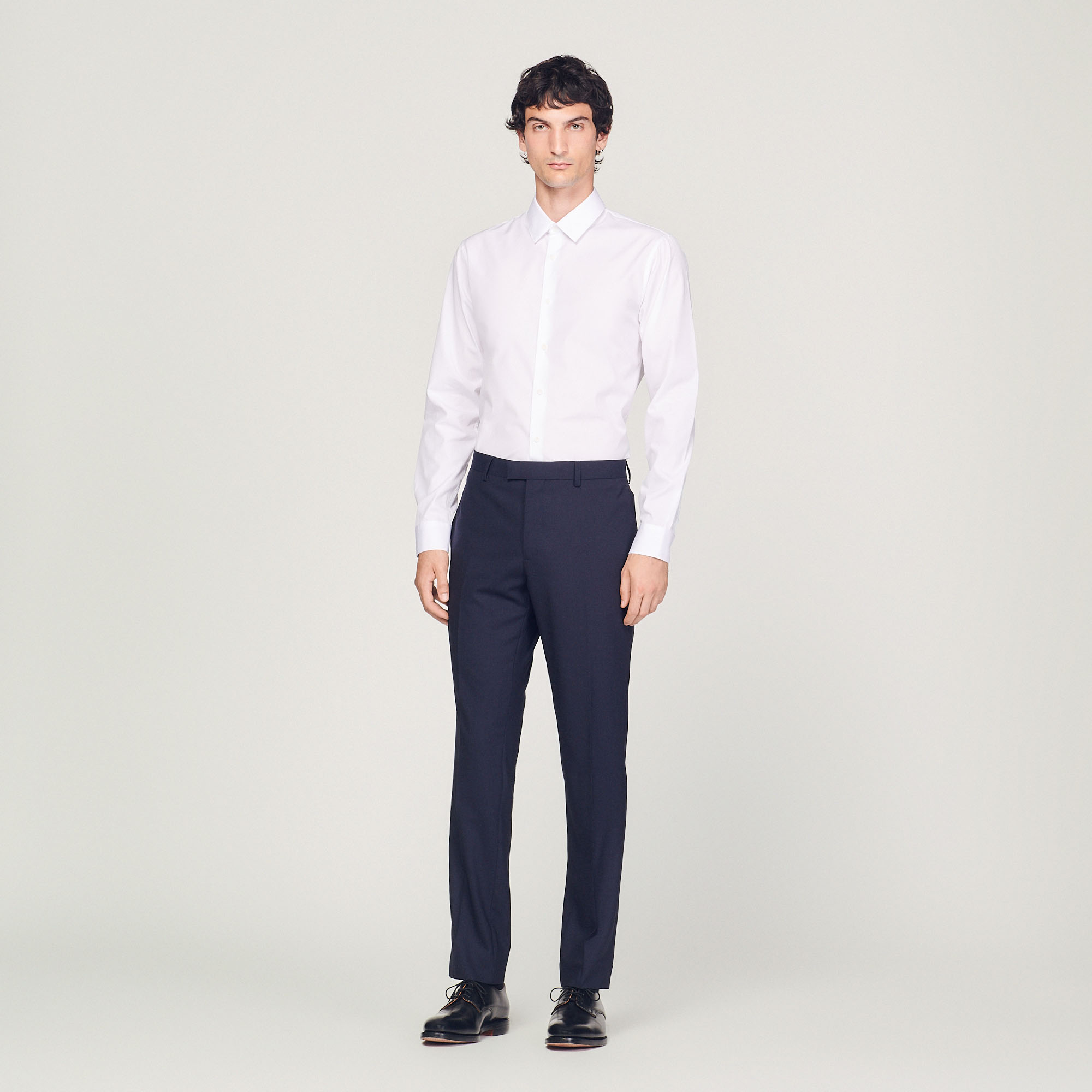 Classic wool suit pants