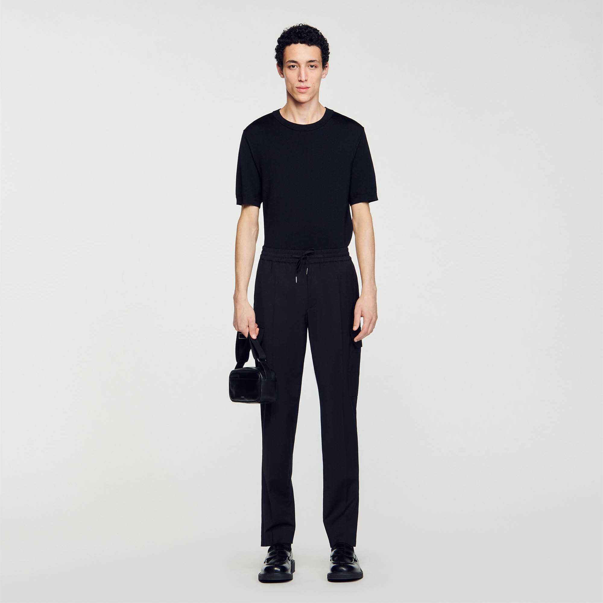 Elasticated cargo trousers