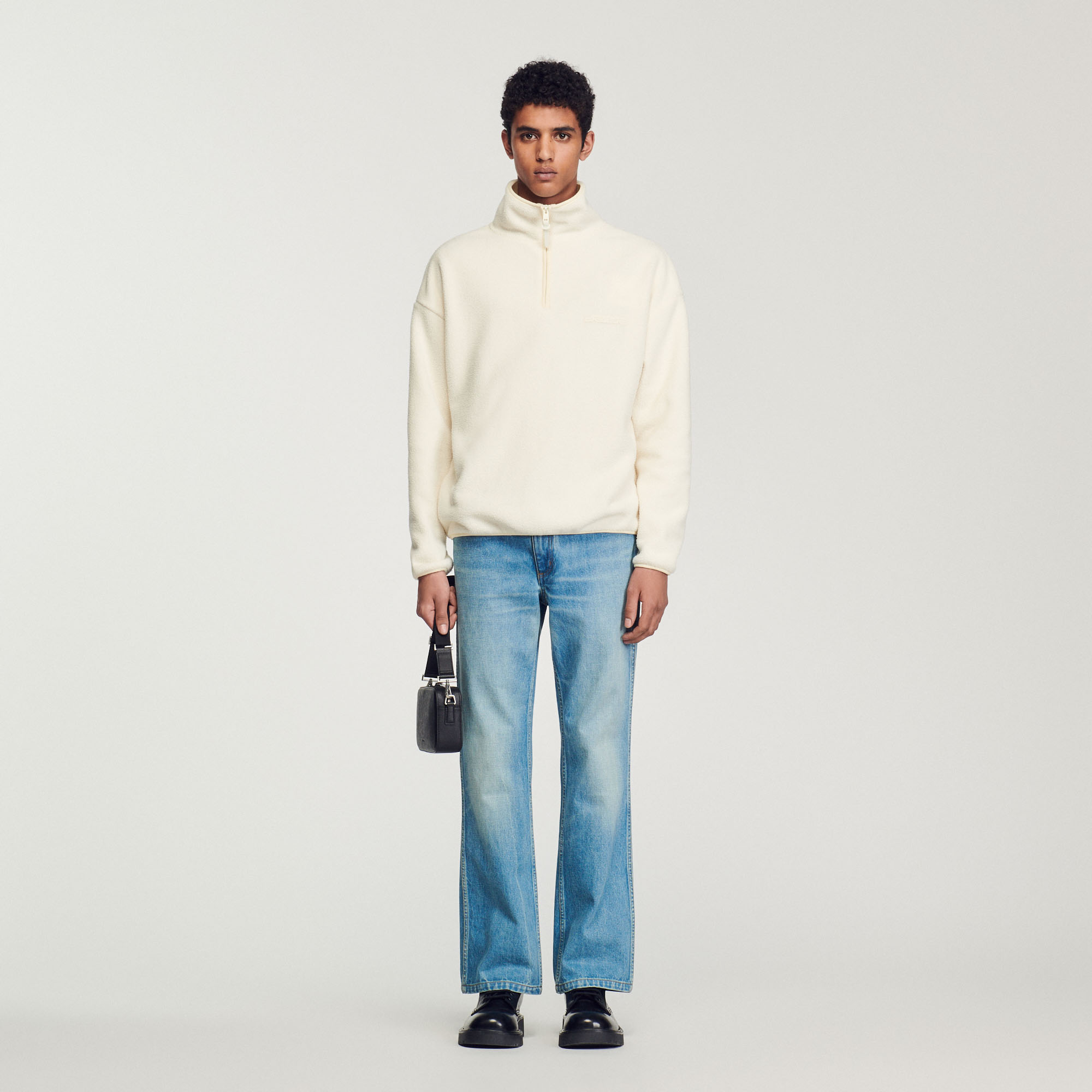High-neck fleece