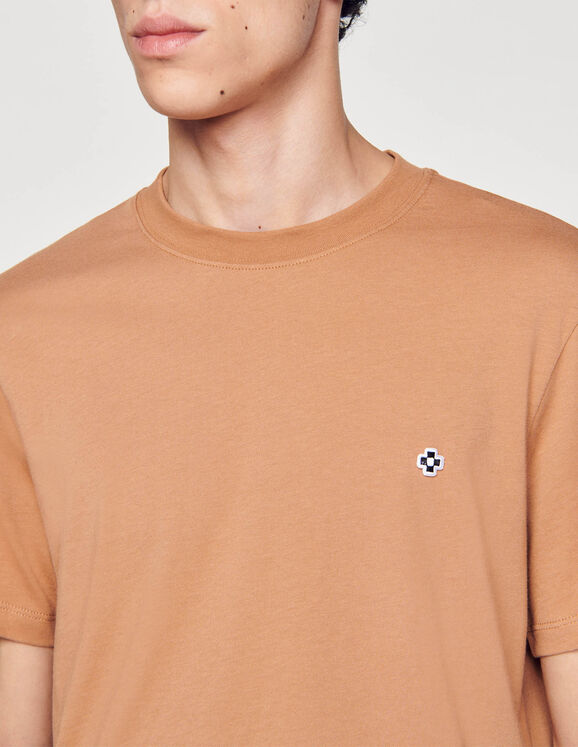 T-shirt with Square Cross patch