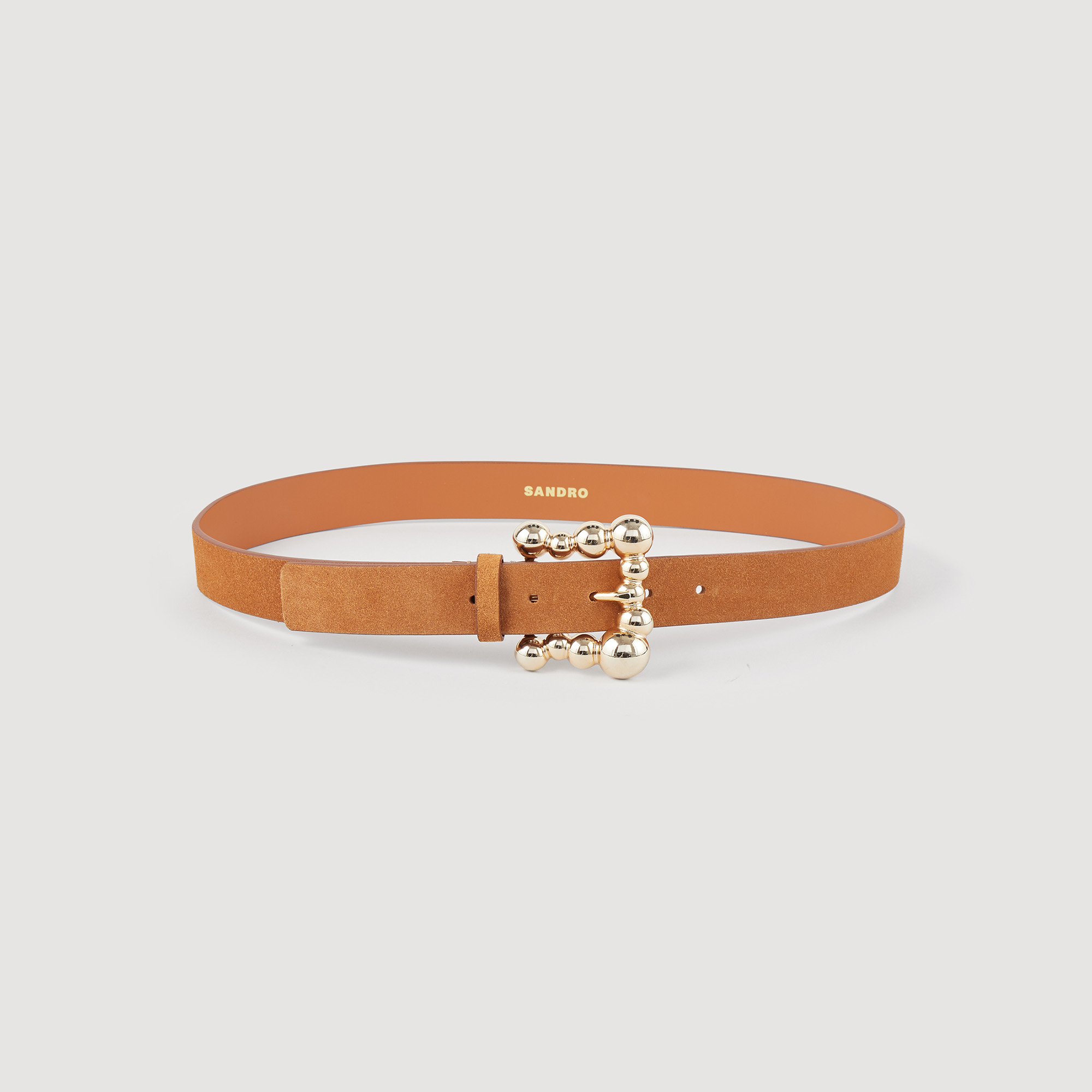 Suede belt