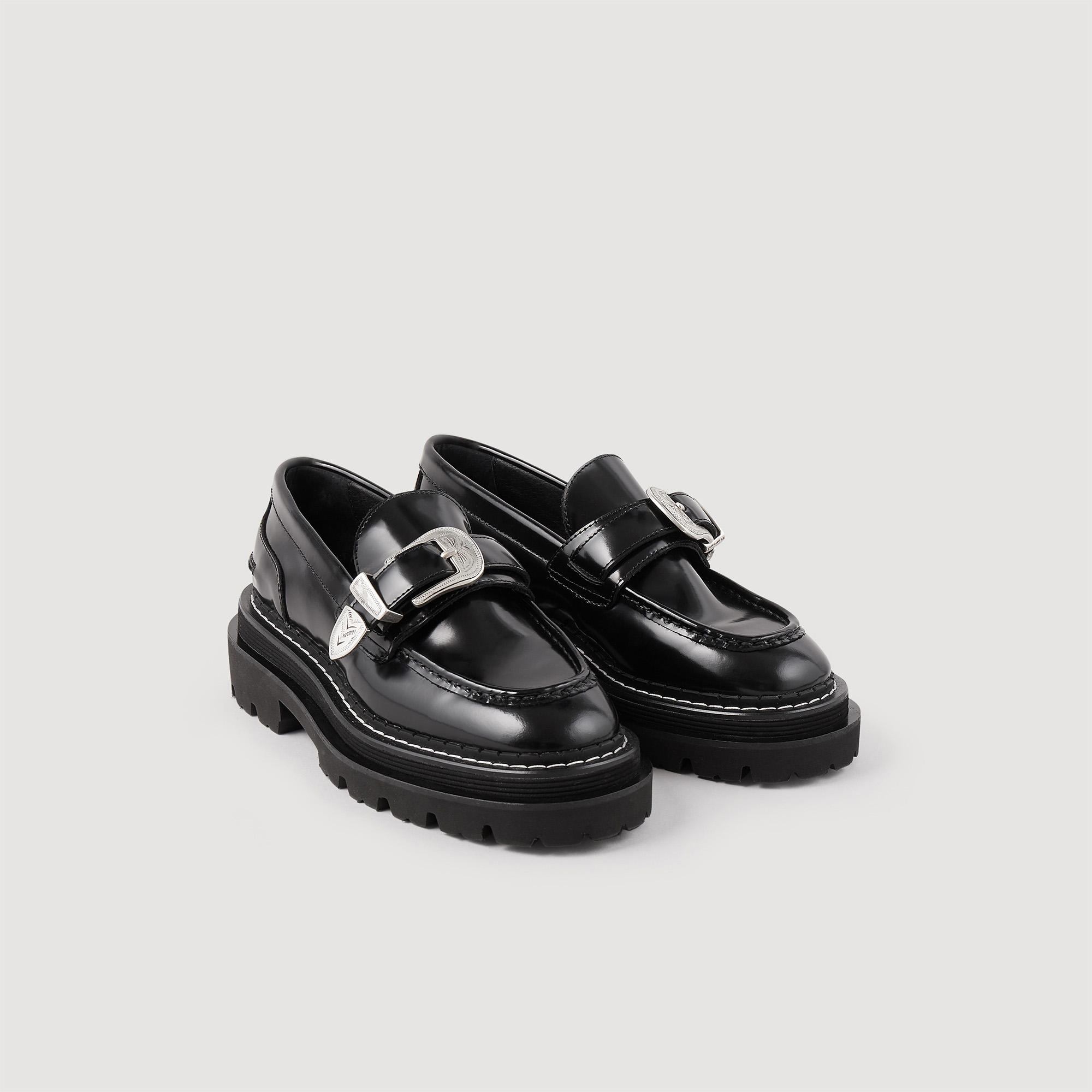 Leather loafers
