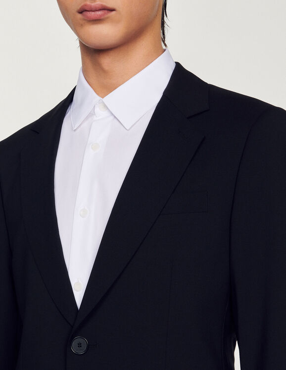 Virgin wool suit jacket