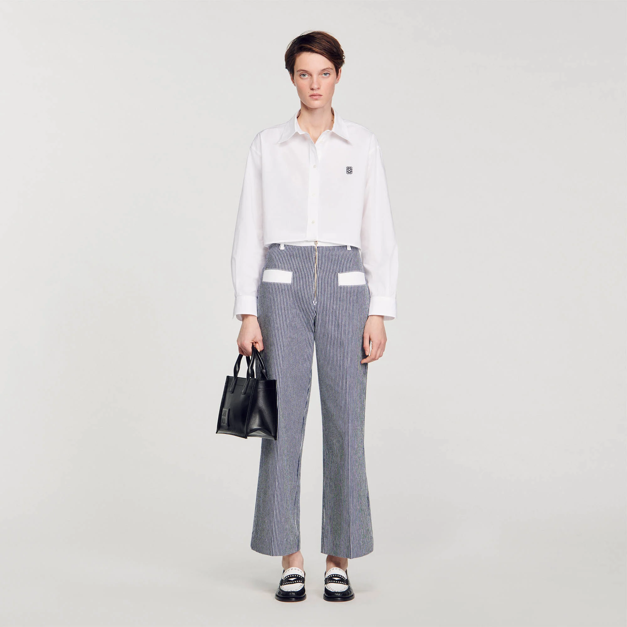 Striped trousers