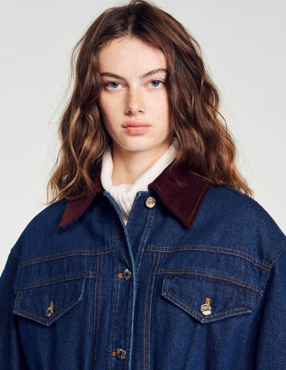 Reversible denim jacket
