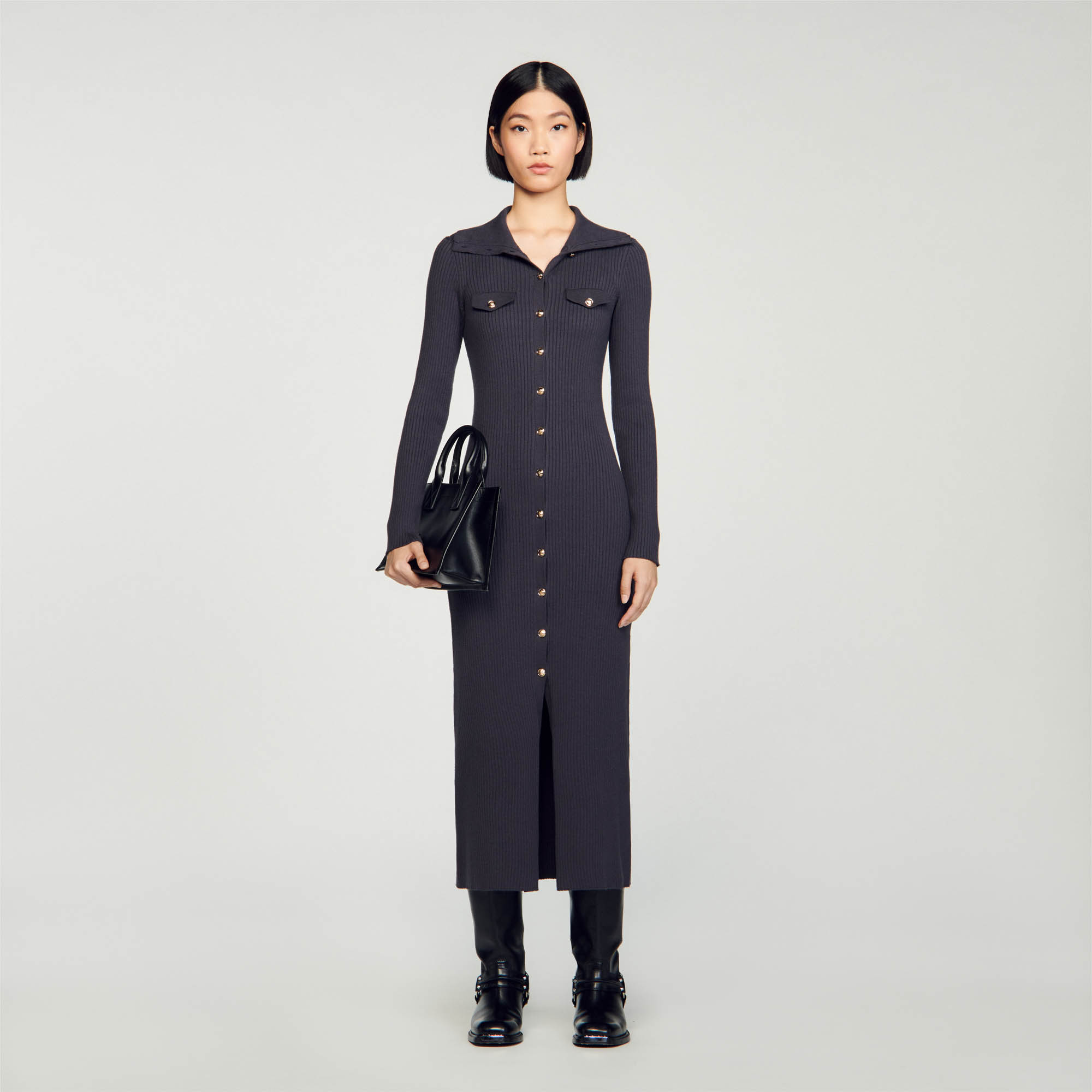 Knit maxi dress