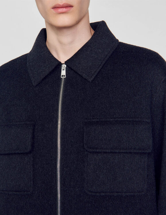 Zipped overshirt