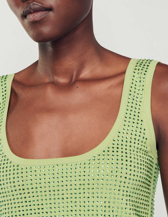 Rhinestone bralette top