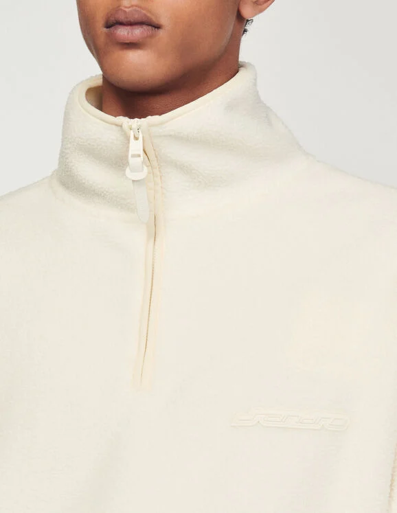 High-neck fleece