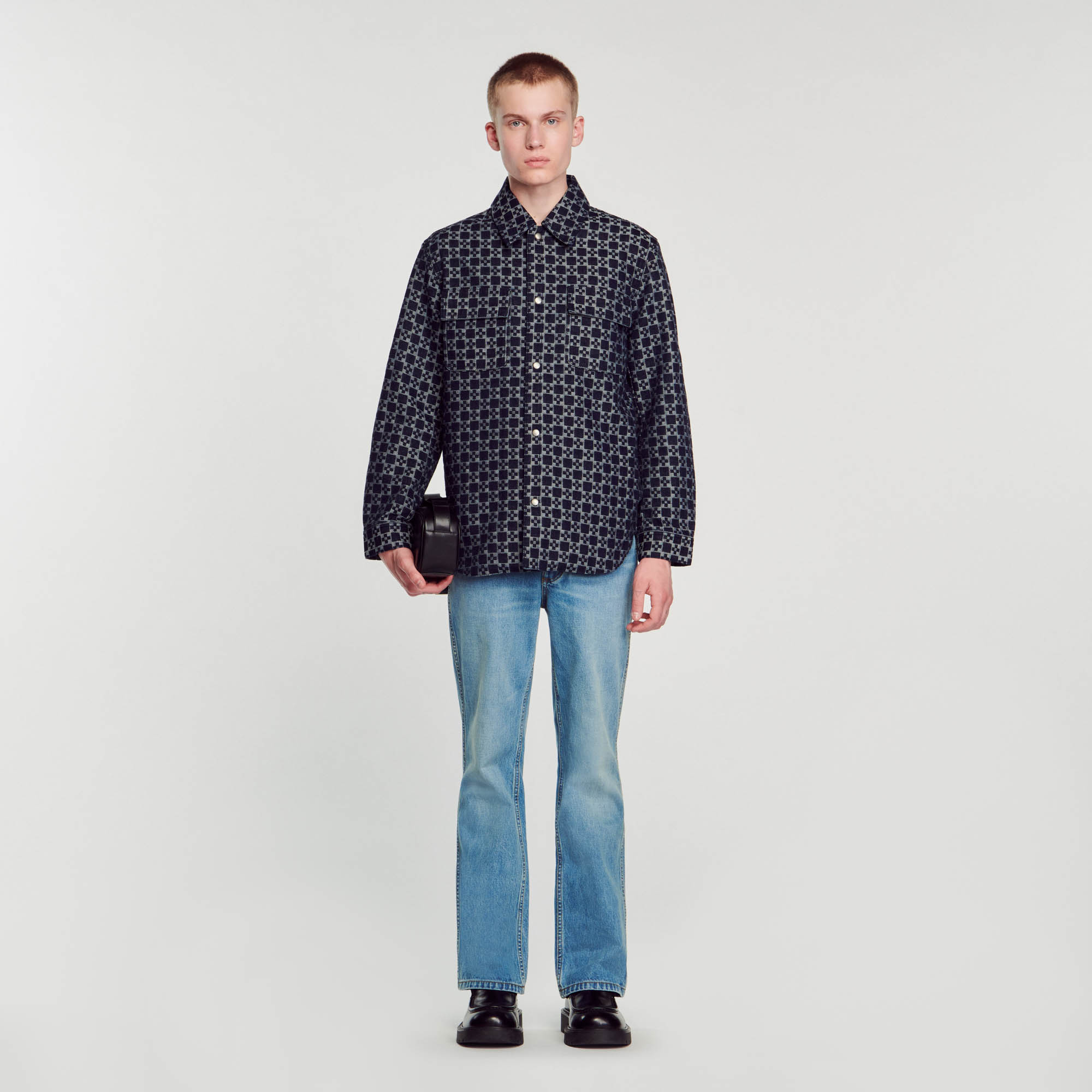 Square Cross overshirt