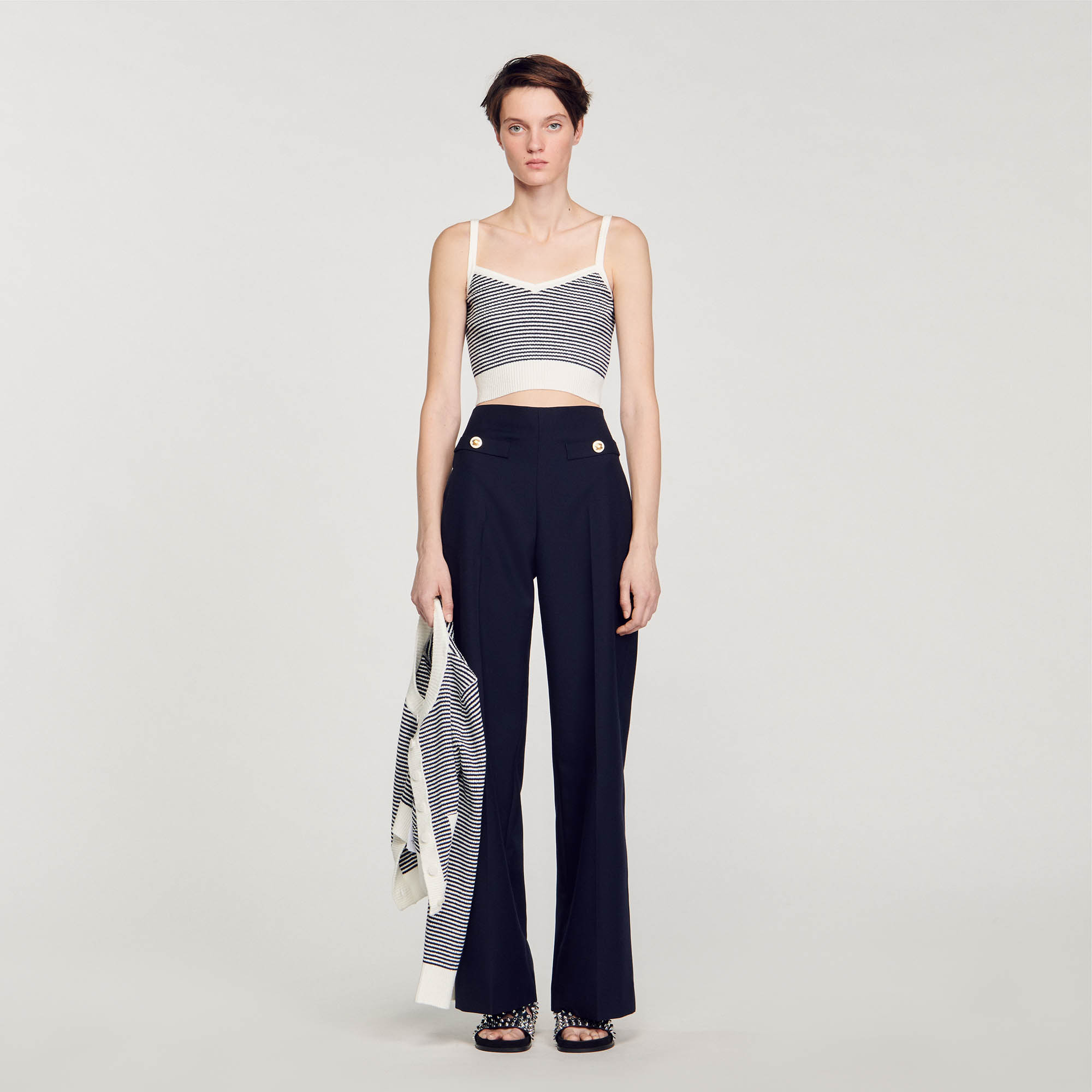 Stripy kit crop top