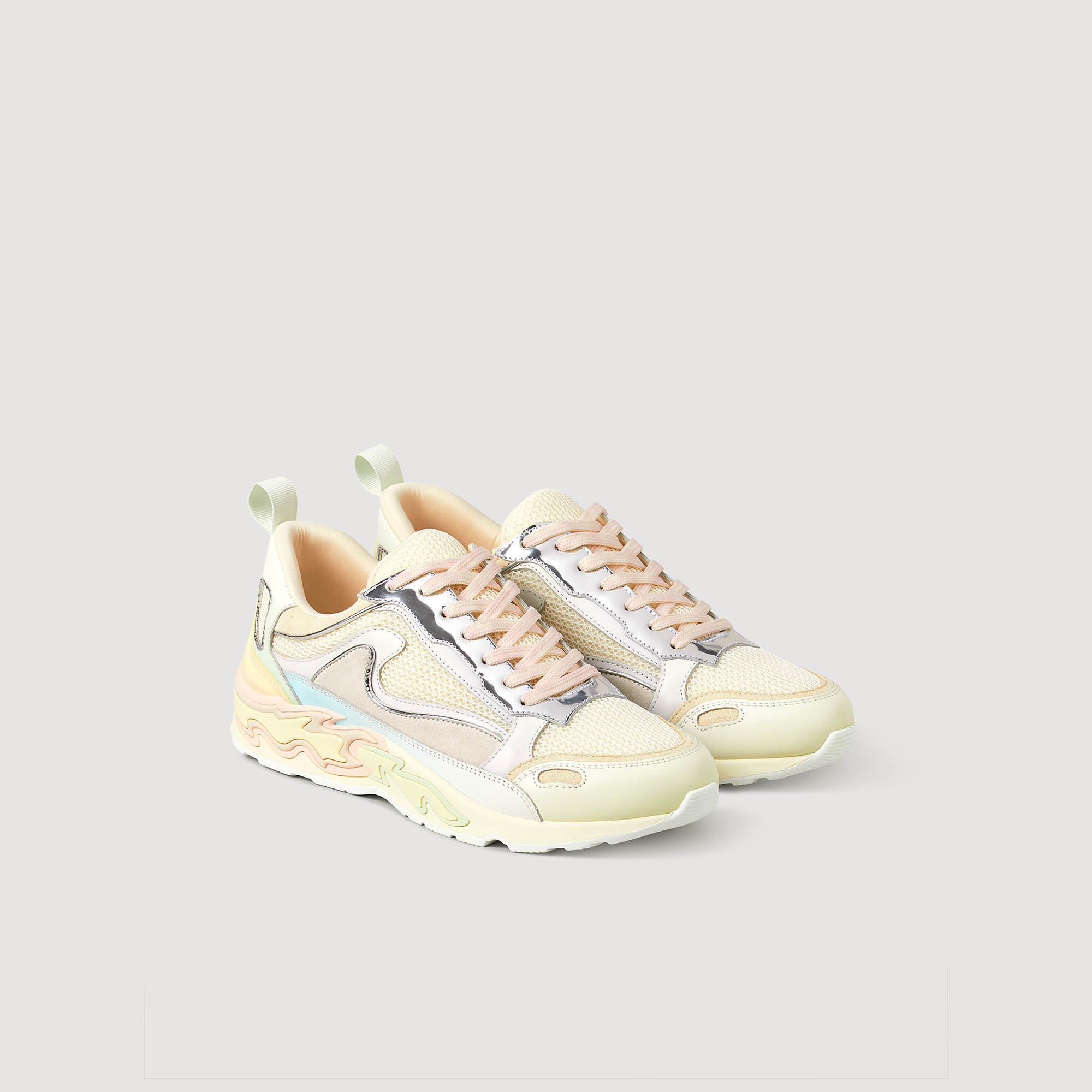 Multicoloured Flame trainers