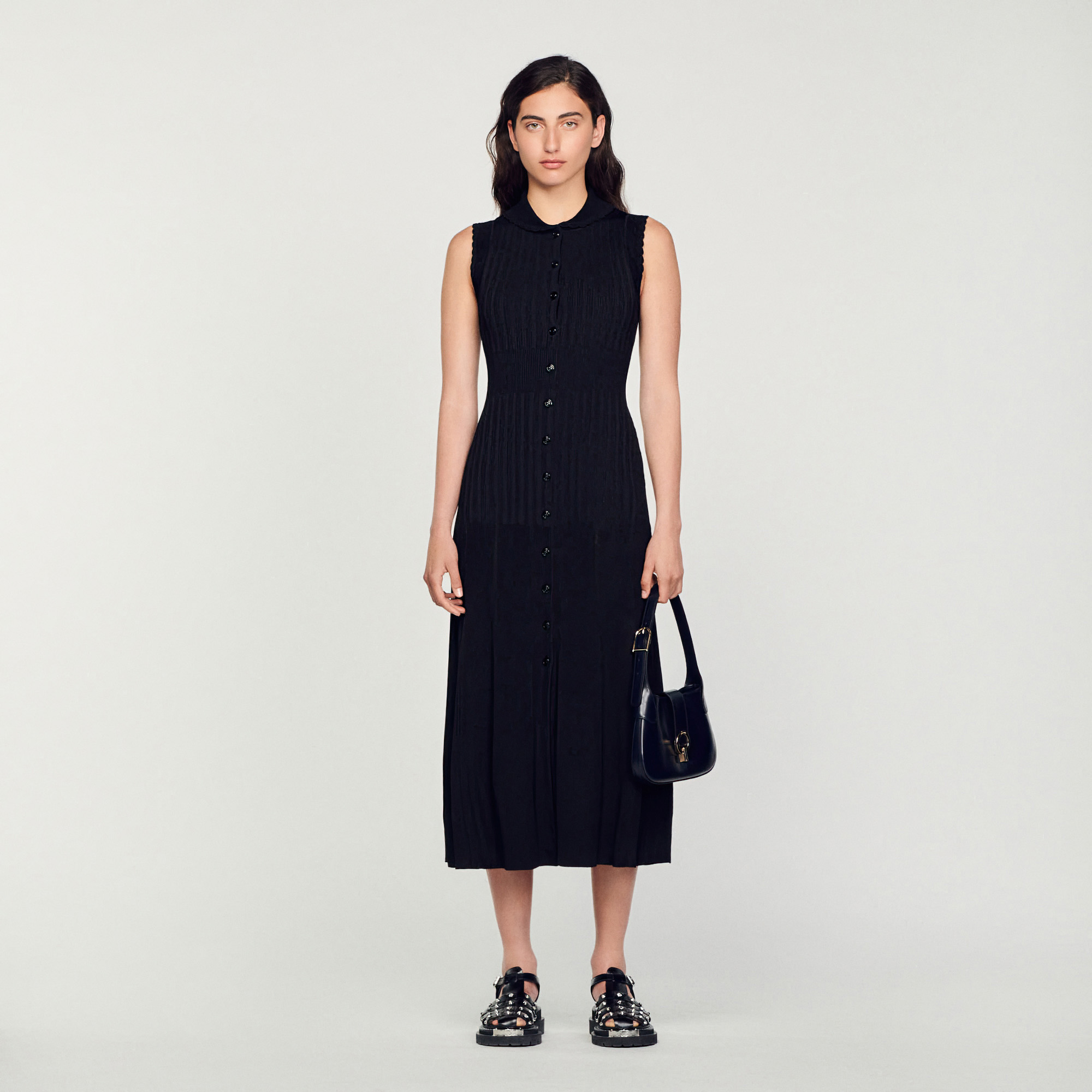 Ribbed maxi dress